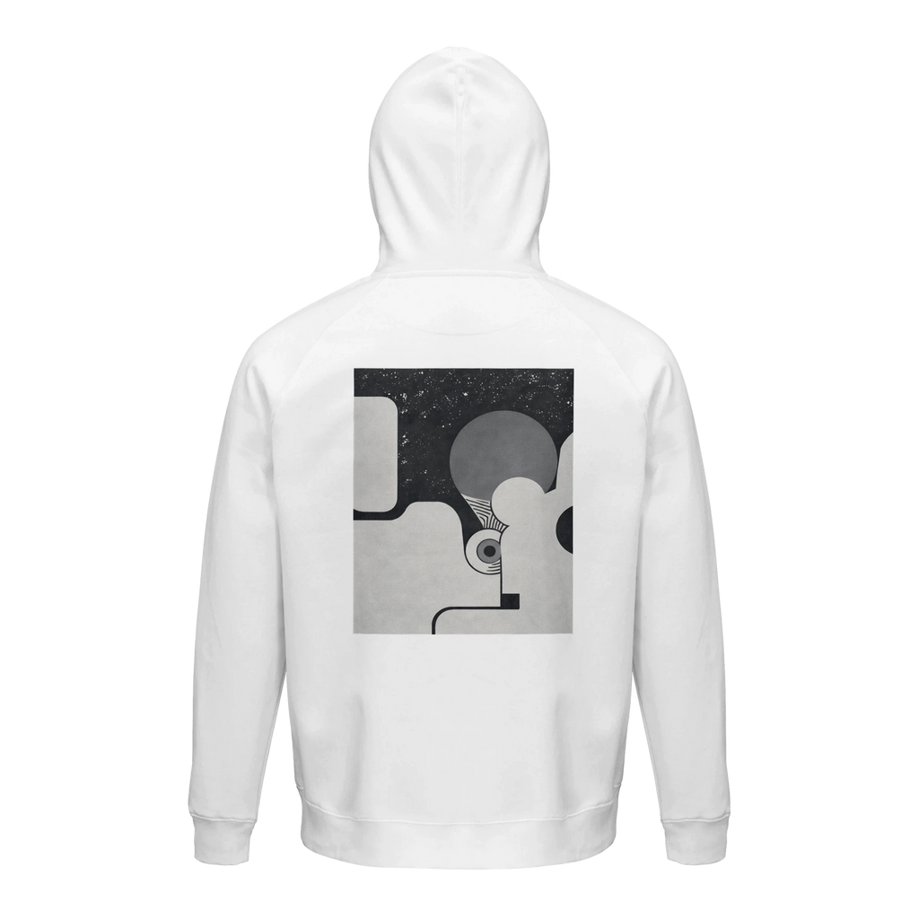 L'Œil du Silence — Hoodie détail impression — Studio Espin