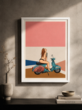 German Girl — Guéthary 2026 — portrait of freedom on the Basque coast, framed limited edition photographic print — Studio Espin