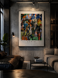 Lurrin W. 2024 — acrylic painting by Julian Espinosa, signed numbered limited edition reproduction of a work in private collection — Studio Espin
