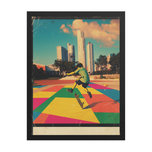 Chamán — Panamá 2018 — Affiche encadrée cadre noir — Studio Espin