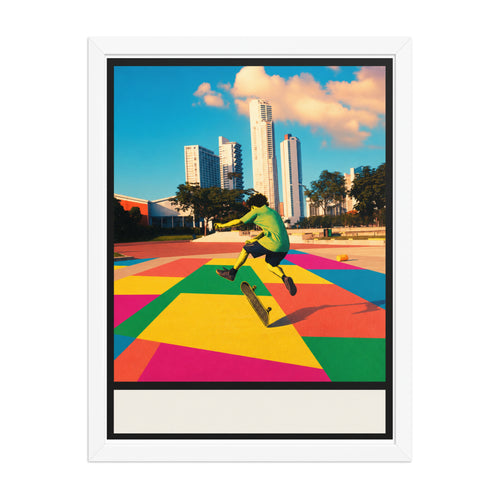 Chamán — Panamá 2018 — Affiche encadrée cadre blanc — Studio Espin